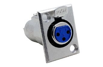 3 Pin XLR Dişi Şase Konnektör