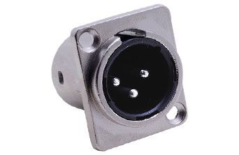 3 Pin XLR Erkek Şase Konnektör Nx Tip