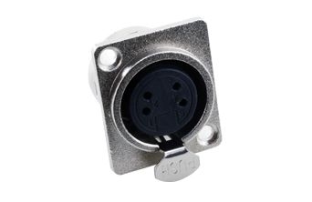4 Pin XLR Dişi Şase Konnektör Nx Tip