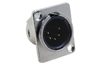 5 Pin XLR Erkek Şase Konnektör Nx Tip