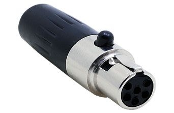 6 Pin Mini XLR Dişi Konnektör