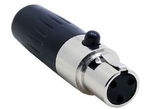 XLR 3 Pin Mini Dişi Konnektör