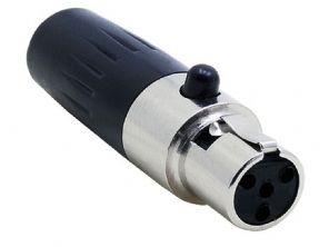 XLR 4 Pin Mini Dişi Konnektör